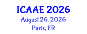 International Conference on Aerospace and Aviation Engineering (ICAAE) August 26, 2026 - Paris, France