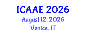 International Conference on Aerospace and Aviation Engineering (ICAAE) August 12, 2026 - Venice, Italy