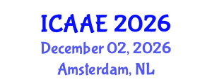 International Conference on Aerospace and Aviation Engineering (ICAAE) December 02, 2026 - Amsterdam, Netherlands International Conference on Aerospace and Aviation Engineering (ICAAE) December 02, 2026 - Amsterdam, Netherlands