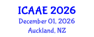 International Conference on Aerospace and Aviation Engineering (ICAAE) December 01, 2026 - Auckland, New Zealand International Conference on Aerospace and Aviation Engineering (ICAAE) December 01, 2026 - Auckland, New Zealand