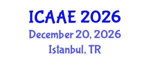 International Conference on Aerospace and Aviation Engineering (ICAAE) December 20, 2026 - Istanbul, Turkey International Conference on Aerospace and Aviation Engineering (ICAAE) December 20, 2026 - Istanbul, Turkey