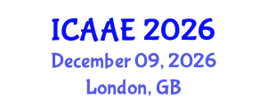 International Conference on Aerospace and Aviation Engineering (ICAAE) December 09, 2026 - London, United Kingdom International Conference on Aerospace and Aviation Engineering (ICAAE) December 09, 2026 - London, United Kingdom