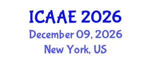 International Conference on Aerospace and Aviation Engineering (ICAAE) December 09, 2026 - New York, United States International Conference on Aerospace and Aviation Engineering (ICAAE) December 09, 2026 - New York, United States