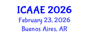 International Conference on Aerospace and Aviation Engineering (ICAAE) February 23, 2026 - Buenos Aires, Argentina International Conference on Aerospace and Aviation Engineering (ICAAE) February 23, 2026 - Buenos Aires, Argentina