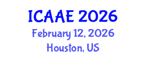 International Conference on Aerospace and Aviation Engineering (ICAAE) February 12, 2026 - Houston, United States International Conference on Aerospace and Aviation Engineering (ICAAE) February 12, 2026 - Houston, United States