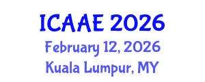 International Conference on Aerospace and Aviation Engineering (ICAAE) February 12, 2026 - Kuala Lumpur, Malaysia International Conference on Aerospace and Aviation Engineering (ICAAE) February 12, 2026 - Kuala Lumpur, Malaysia