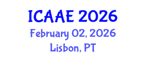 International Conference on Aerospace and Aviation Engineering (ICAAE) February 02, 2026 - Lisbon, Portugal International Conference on Aerospace and Aviation Engineering (ICAAE) February 02, 2026 - Lisbon, Portugal