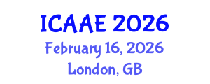International Conference on Aerospace and Aviation Engineering (ICAAE) February 16, 2026 - London, United Kingdom International Conference on Aerospace and Aviation Engineering (ICAAE) February 16, 2026 - London, United Kingdom