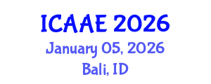 International Conference on Aerospace and Aviation Engineering (ICAAE) January 05, 2026 - Bali, Indonesia International Conference on Aerospace and Aviation Engineering (ICAAE) January 05, 2026 - Bali, Indonesia