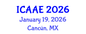International Conference on Aerospace and Aviation Engineering (ICAAE) January 19, 2026 - Cancún, Mexico International Conference on Aerospace and Aviation Engineering (ICAAE) January 19, 2026 - Cancún, Mexico