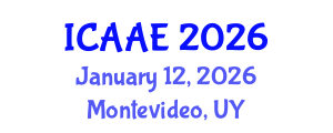 International Conference on Aerospace and Aviation Engineering (ICAAE) January 12, 2026 - Montevideo, Uruguay International Conference on Aerospace and Aviation Engineering (ICAAE) January 12, 2026 - Montevideo, Uruguay