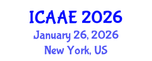 International Conference on Aerospace and Aviation Engineering (ICAAE) January 26, 2026 - New York, United States International Conference on Aerospace and Aviation Engineering (ICAAE) January 26, 2026 - New York, United States