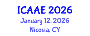 International Conference on Aerospace and Aviation Engineering (ICAAE) January 12, 2026 - Nicosia, Cyprus International Conference on Aerospace and Aviation Engineering (ICAAE) January 12, 2026 - Nicosia, Cyprus