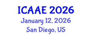 International Conference on Aerospace and Aviation Engineering (ICAAE) January 12, 2026 - San Diego, United States International Conference on Aerospace and Aviation Engineering (ICAAE) January 12, 2026 - San Diego, United States