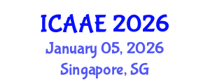 International Conference on Aerospace and Aviation Engineering (ICAAE) January 05, 2026 - Singapore, Singapore International Conference on Aerospace and Aviation Engineering (ICAAE) January 05, 2026 - Singapore, Singapore
