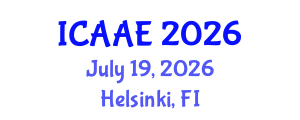 International Conference on Aerospace and Aviation Engineering (ICAAE) July 19, 2026 - Helsinki, Finland International Conference on Aerospace and Aviation Engineering (ICAAE) July 19, 2026 - Helsinki, Finland
