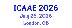 International Conference on Aerospace and Aviation Engineering (ICAAE) July 26, 2026 - London, United Kingdom International Conference on Aerospace and Aviation Engineering (ICAAE) July 26, 2026 - London, United Kingdom