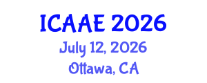International Conference on Aerospace and Aviation Engineering (ICAAE) July 12, 2026 - Ottawa, Canada International Conference on Aerospace and Aviation Engineering (ICAAE) July 12, 2026 - Ottawa, Canada