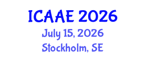 International Conference on Aerospace and Aviation Engineering (ICAAE) July 15, 2026 - Stockholm, Sweden International Conference on Aerospace and Aviation Engineering (ICAAE) July 15, 2026 - Stockholm, Sweden