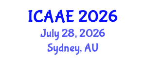 International Conference on Aerospace and Aviation Engineering (ICAAE) July 28, 2026 - Sydney, Australia International Conference on Aerospace and Aviation Engineering (ICAAE) July 28, 2026 - Sydney, Australia