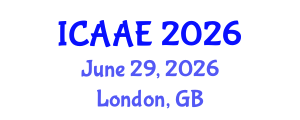 International Conference on Aerospace and Aviation Engineering (ICAAE) June 29, 2026 - London, United Kingdom International Conference on Aerospace and Aviation Engineering (ICAAE) June 29, 2026 - London, United Kingdom