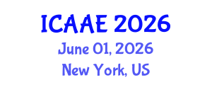 International Conference on Aerospace and Aviation Engineering (ICAAE) June 01, 2026 - New York, United States International Conference on Aerospace and Aviation Engineering (ICAAE) June 01, 2026 - New York, United States