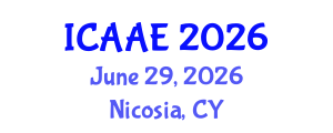 International Conference on Aerospace and Aviation Engineering (ICAAE) June 29, 2026 - Nicosia, Cyprus International Conference on Aerospace and Aviation Engineering (ICAAE) June 29, 2026 - Nicosia, Cyprus