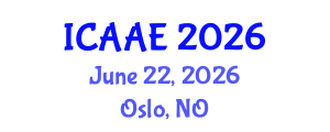 International Conference on Aerospace and Aviation Engineering (ICAAE) June 22, 2026 - Oslo, Norway International Conference on Aerospace and Aviation Engineering (ICAAE) June 22, 2026 - Oslo, Norway