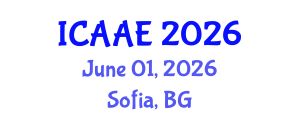 International Conference on Aerospace and Aviation Engineering (ICAAE) June 01, 2026 - Sofia, Bulgaria International Conference on Aerospace and Aviation Engineering (ICAAE) June 01, 2026 - Sofia, Bulgaria