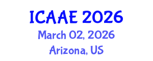 International Conference on Aerospace and Aviation Engineering (ICAAE) March 02, 2026 - Arizona, United States International Conference on Aerospace and Aviation Engineering (ICAAE) March 02, 2026 - Arizona, United States