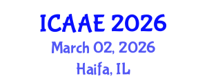 International Conference on Aerospace and Aviation Engineering (ICAAE) March 02, 2026 - Haifa, Israel International Conference on Aerospace and Aviation Engineering (ICAAE) March 02, 2026 - Haifa, Israel