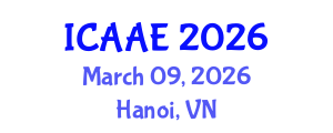 International Conference on Aerospace and Aviation Engineering (ICAAE) March 09, 2026 - Hanoi, Vietnam International Conference on Aerospace and Aviation Engineering (ICAAE) March 09, 2026 - Hanoi, Vietnam