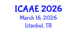 International Conference on Aerospace and Aviation Engineering (ICAAE) March 16, 2026 - Istanbul, Turkey International Conference on Aerospace and Aviation Engineering (ICAAE) March 16, 2026 - Istanbul, Turkey