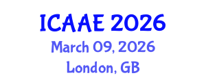 International Conference on Aerospace and Aviation Engineering (ICAAE) March 09, 2026 - London, United Kingdom International Conference on Aerospace and Aviation Engineering (ICAAE) March 09, 2026 - London, United Kingdom