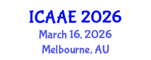 International Conference on Aerospace and Aviation Engineering (ICAAE) March 16, 2026 - Melbourne, Australia International Conference on Aerospace and Aviation Engineering (ICAAE) March 16, 2026 - Melbourne, Australia