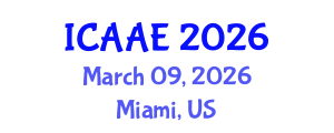 International Conference on Aerospace and Aviation Engineering (ICAAE) March 09, 2026 - Miami, United States International Conference on Aerospace and Aviation Engineering (ICAAE) March 09, 2026 - Miami, United States