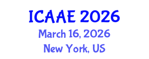 International Conference on Aerospace and Aviation Engineering (ICAAE) March 16, 2026 - New York, United States International Conference on Aerospace and Aviation Engineering (ICAAE) March 16, 2026 - New York, United States