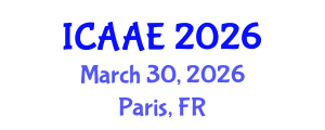 International Conference on Aerospace and Aviation Engineering (ICAAE) March 30, 2026 - Paris, France