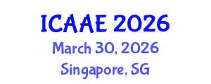 International Conference on Aerospace and Aviation Engineering (ICAAE) March 30, 2026 - Singapore, Singapore International Conference on Aerospace and Aviation Engineering (ICAAE) March 30, 2026 - Singapore, Singapore