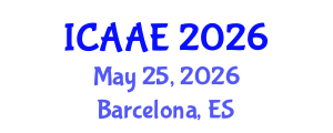 International Conference on Aerospace and Aviation Engineering (ICAAE) May 25, 2026 - Barcelona, Spain International Conference on Aerospace and Aviation Engineering (ICAAE) May 25, 2026 - Barcelona, Spain