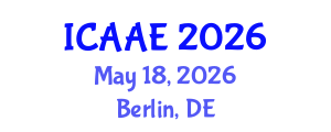 International Conference on Aerospace and Aviation Engineering (ICAAE) May 18, 2026 - Berlin, Germany International Conference on Aerospace and Aviation Engineering (ICAAE) May 18, 2026 - Berlin, Germany