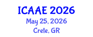 International Conference on Aerospace and Aviation Engineering (ICAAE) May 25, 2026 - Crete, Greece International Conference on Aerospace and Aviation Engineering (ICAAE) May 25, 2026 - Crete, Greece