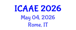 International Conference on Aerospace and Aviation Engineering (ICAAE) May 04, 2026 - Rome, Italy