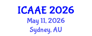 International Conference on Aerospace and Aviation Engineering (ICAAE) May 11, 2026 - Sydney, Australia International Conference on Aerospace and Aviation Engineering (ICAAE) May 11, 2026 - Sydney, Australia