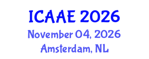 International Conference on Aerospace and Aviation Engineering (ICAAE) November 04, 2026 - Amsterdam, Netherlands International Conference on Aerospace and Aviation Engineering (ICAAE) November 04, 2026 - Amsterdam, Netherlands
