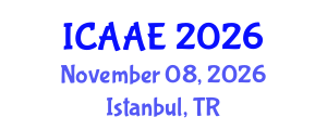 International Conference on Aerospace and Aviation Engineering (ICAAE) November 08, 2026 - Istanbul, Turkey International Conference on Aerospace and Aviation Engineering (ICAAE) November 08, 2026 - Istanbul, Turkey