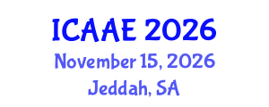 International Conference on Aerospace and Aviation Engineering (ICAAE) November 15, 2026 - Jeddah, Saudi Arabia International Conference on Aerospace and Aviation Engineering (ICAAE) November 15, 2026 - Jeddah, Saudi Arabia