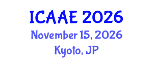 International Conference on Aerospace and Aviation Engineering (ICAAE) November 15, 2026 - Kyoto, Japan International Conference on Aerospace and Aviation Engineering (ICAAE) November 15, 2026 - Kyoto, Japan