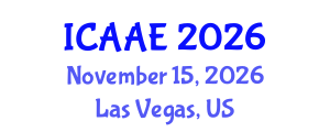 International Conference on Aerospace and Aviation Engineering (ICAAE) November 15, 2026 - Las Vegas, United States International Conference on Aerospace and Aviation Engineering (ICAAE) November 15, 2026 - Las Vegas, United States