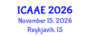 International Conference on Aerospace and Aviation Engineering (ICAAE) November 15, 2026 - Reykjavik, Iceland International Conference on Aerospace and Aviation Engineering (ICAAE) November 15, 2026 - Reykjavik, Iceland